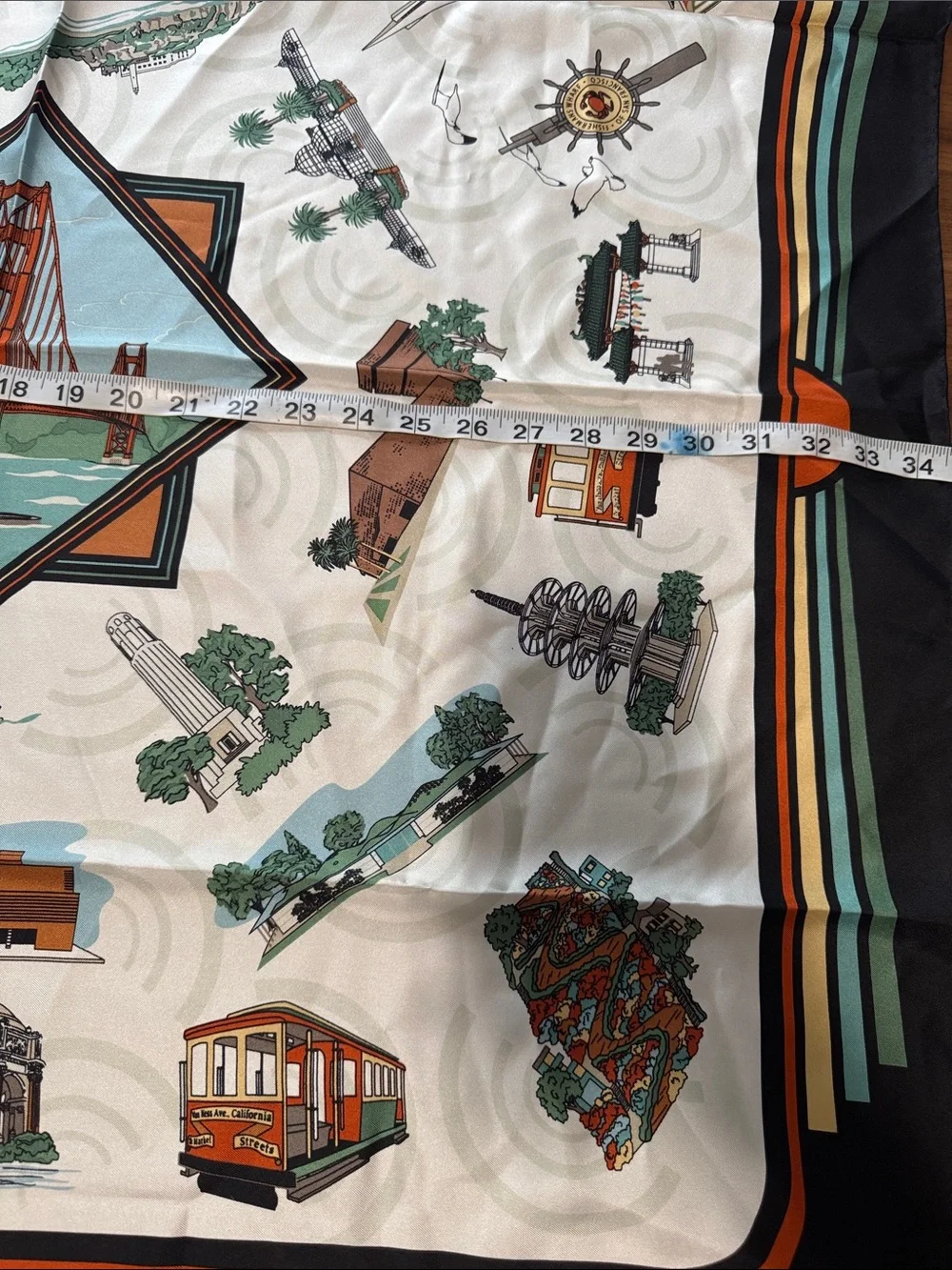 Swiss silk company silk scarf